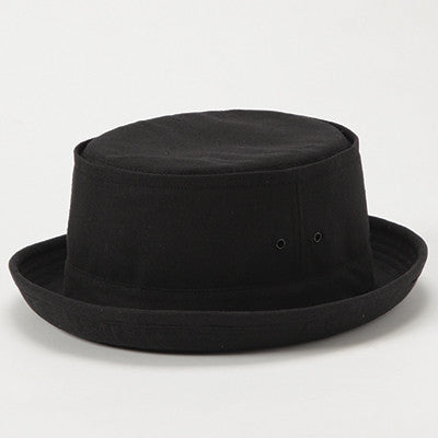Grace Hats Pork Pie Hat  with adjustabe inner band fits all sizes NWT Handcrafted leather pork pie hat with mottled brown leather  main image 3
